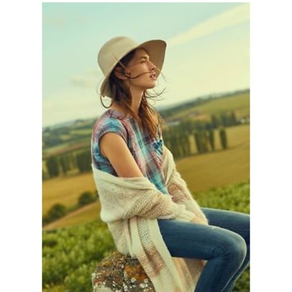 Anthropologie Cap-Sleeve Plaid Tunic SIZE S new with tag - Picture 2 of 7